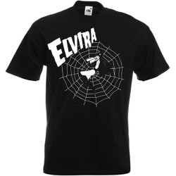 Elvira Mistress of The Dark Gothic Spider Web Men's Short-Sleeve T-Shirt Elvira Mistress of The Dark Gothic Spider Web Men's Short-Sleeve T-Shirt
