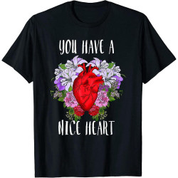 Anatomical Human Heart Anatomy T Shirt Flowers T-Shirt Anatomical Human Heart Anatomy T Shirt Flowers T-Shirt