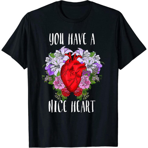 Anatomical Human Heart Anatomy T Shirt Flowers T-Shirt Anatomical Human Heart Anatomy T Shirt Flowers T-Shirt