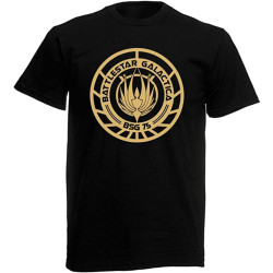Battlestar Galactica Bsg 75 T Shirt Graphic Top Printed Shirt Short-Sleeve Tee Mens Battlestar Galactica Bsg 75 T Shirt Graphic Top Printed Shirt Short-Sleeve Tee Mens