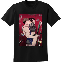 Killing Stalking T-Shirt Short Sleeved Cotton Tee Top Sangwoo Yoonbum Bum Manga T-Shirt Killing Stalking T-Shirt Short Sleeved Cotton Tee Top Sangwoo Yoonbum Bum Manga T-Shirt