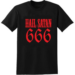 Hail Satan 666 Inverted Cross Baphomet Pentagram Satanic Symp T-Shirt Mens Black Tee Hail Satan 666 Inverted Cross Baphomet Pentagram Satanic Symp T-Shirt Mens Black Tee