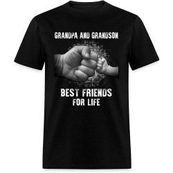 Grandpa and Grandson Best Friends for Life Men's T-Shirt Personalised T Shirt - Unisex 100% Cotton Grandpa and Grandson Best Friends for Life Men's T-Shirt Personalised T Shirt - Unisex 100% Cotton