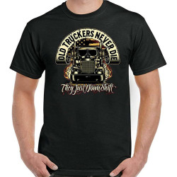 Lorry Driver T-Shirt Old Truckers Never Die Mens Funny Van Lorry Arctic Delivery