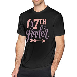 7Th Grader Men's Basic Outdoor Casual Custom Short Sleeve T-Shirt Cotton Tee
