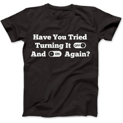 Men'S It Support Turn Off and On Again Funny T-Shirt