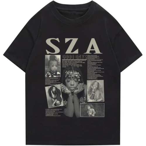 SZA SOS Graphic Tshirt Good Days Harajuku T-Shirts Hip Hop Fashion Cotton Casual Men T-Shirt Streetwear Y2K Tops Black SZA SOS Graphic Tshirt Good Days Harajuku T-Shirts Hip Hop Fashion Cotton Casual Men T-Shirt Streetwear Y2K Tops Black