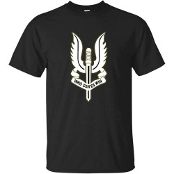 UK British Army Special Air Service SAS Force T Shirt Black UK British Army Special Air Service SAS Force T Shirt Black