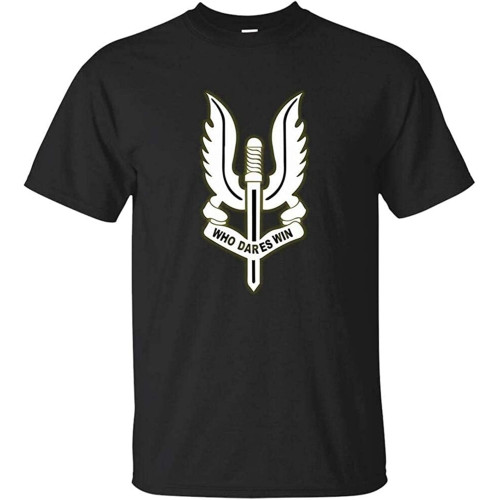 UK British Army Special Air Service SAS Force T Shirt Black UK British Army Special Air Service SAS Force T Shirt Black