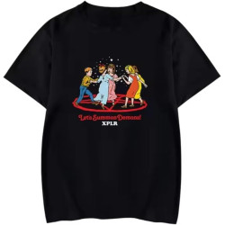XPLR Let's Summon Demons! Merch Sam and Colby T-Shirts Print Tee Unisex Fashion Funny Casual Short Sleeve Streetwear Tee.jpg Black XPLR Let's Summon Demons! Merch Sam and Colby T-Shirts Print Tee Unisex Fashion Funny Casual Short Sleeve Streetwear Tee.jpg Black