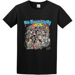 New Found Glory Mania Mens T-Shirt Printed Graphic Top Unisex Black Tee New Found Glory Mania Mens T-Shirt Printed Graphic Top Unisex Black Tee