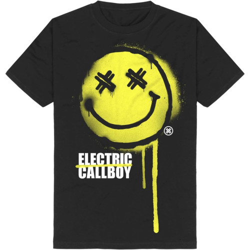 Electric CALLBOY Shirt Spray Smile TEE New Black Tshirt Fullsizes Electric CALLBOY Shirt Spray Smile TEE New Black Tshirt Fullsizes