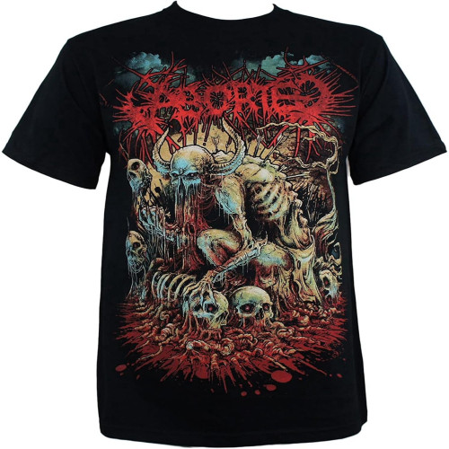 Aborted Mens God Machine T Shirt in Black Black