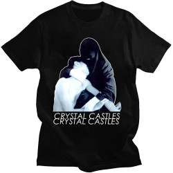 Crystal Castles Men's Woem'S Burka T-Shirt Short Sleeve Tee Shirts Plsize Top T Shirt Streetwear