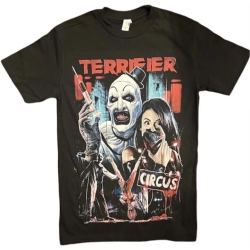 Terrifier - Art The-Clown Black Short Sleeve T-Shirt, Shirt Sz Small