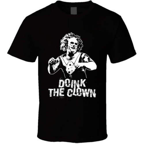 Maisy Doink The Clown Retro Legends of Wrestling T Shirt Black