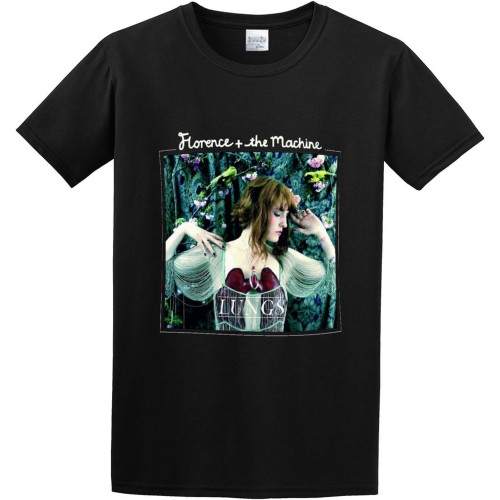 Florence and The Machine Lungs Mens Round Neck Cotton T Shirts Florence and The Machine Lungs Mens Round Neck Cotton T Shirts