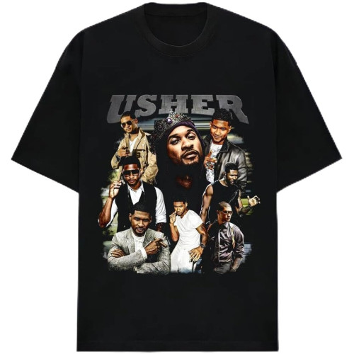 Usher R&B Hip Hop Vintage 90s t-Shirt Rapper Graphic Rap Tee Usher R&B Hip Hop Vintage 90s t-Shirt Rapper Graphic Rap Tee