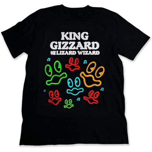 King Gizzard and The Lizard Wizard T-Shirt for Men Cotton Tee King Gizzard and The Lizard Wizard T-Shirt for Men Cotton Tee
