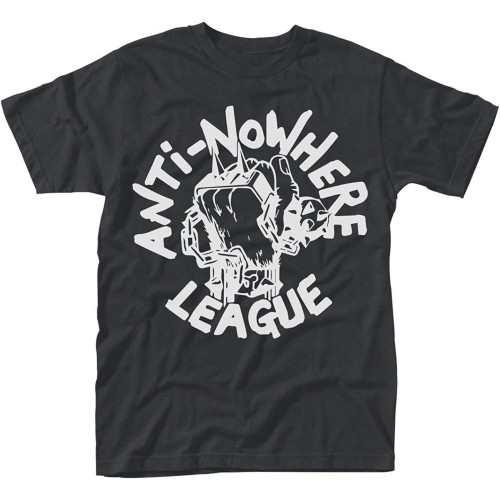 Anti Nowhere League Logo Men's Fashion T-Shirt Black Anti Nowhere League Logo Men's Fashion T-Shirt Black