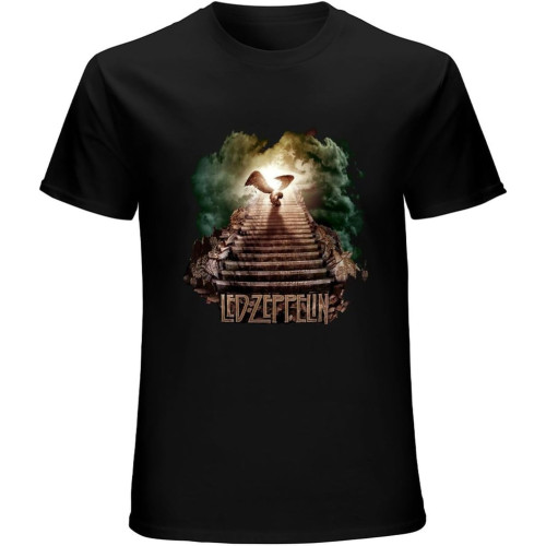 Jwp Men's Led Logo Zeppelin Stairway to Heaven T-Shirts Black XXL Jwp Men's Led Logo Zeppelin Stairway to Heaven T-Shirts Black XXL