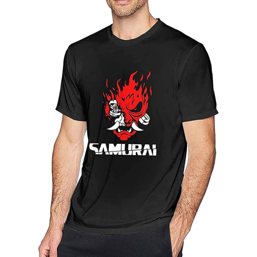 Cyberp-UNK Samur-Ai Man's Short Sleeve T Shirt Tees Casual Blouse Tunic Tops Cyberp-UNK Samur-Ai Man's Short Sleeve T Shirt Tees Casual Blouse Tunic Tops