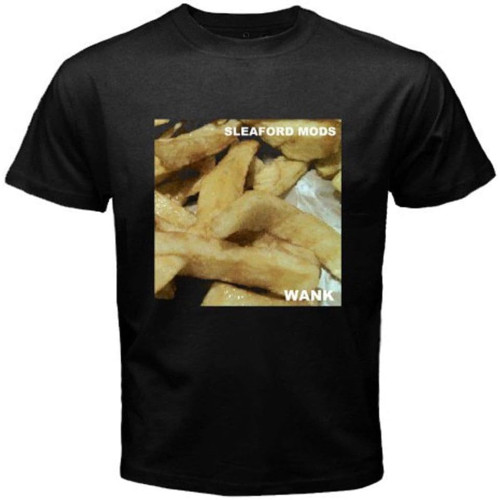 Sleaford Mods Wank Punk Music Album Logo Men's Black T-Shirt Size S to 3XL