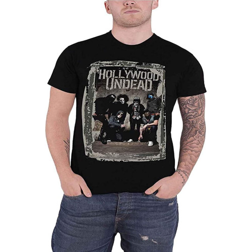 Cement Photo T-Shirt Black Shirt Men's Top Tee Cement Photo T-Shirt Black Shirt Men's Top Tee