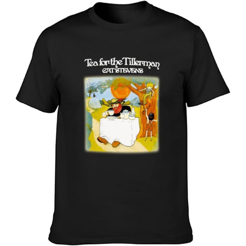 Cat Stevens Tea for Tillerman T-Shirt Black Shirt Men's Top Tee Cat Stevens Tea for Tillerman T-Shirt Black Shirt Men's Top Tee