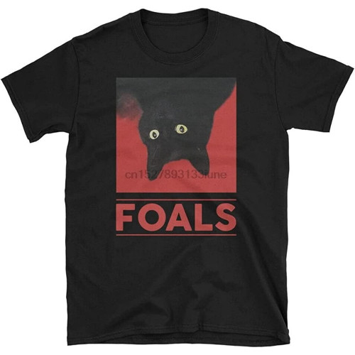Cat Foals Tour T-Shirt Black Shirt Men's Top Tee Cat Foals Tour T-Shirt Black Shirt Men's Top Tee