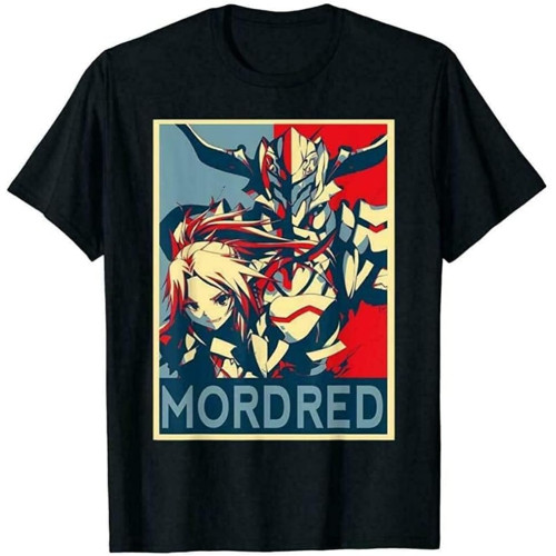 Mordred Fate Apocrypha Astolfo Hope Poster Anime Manga Funny T-Shirt Short Sleeved Shirt Top T Shirt G2 , Black,