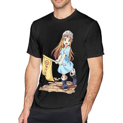 Cells at Work Pletelet T-Shirt Black Shirt Men's Top Tee Cells at Work Pletelet T-Shirt Black Shirt Men's Top Tee