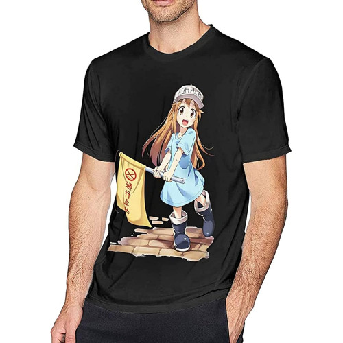 Cells at Work Pletelet T-Shirt Black Shirt Men's Top Tee