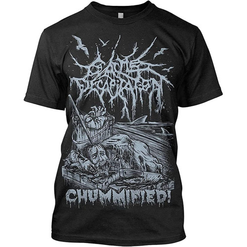Cattle Decapitation Chummified T-Shirt Black Shirt Men's Top Tee Cattle Decapitation Chummified T-Shirt Black Shirt Men's Top Tee
