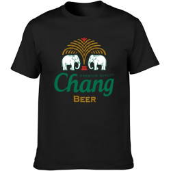 Chang Beer Southeast Thailand T-shirt Black Shirt Men's Top Tee Chang Beer Southeast Thailand T-shirt Black Shirt Men's Top Tee