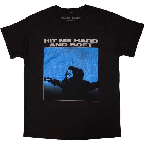 Rock Off Officially Licensed Products Hit Me Hard and Soft Tracklist T Shirt L Black