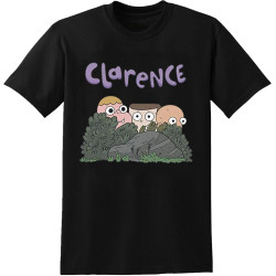 Clarence Cartoon Characters T-Shirt Black Shirt Men's Top Tee Clarence Cartoon Characters T-Shirt Black Shirt Men's Top Tee