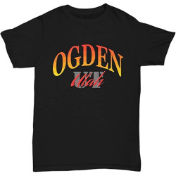 City Pride Ogden Utah T-Shirt Black Shirt Men's Top Tee City Pride Ogden Utah T-Shirt Black Shirt Men's Top Tee