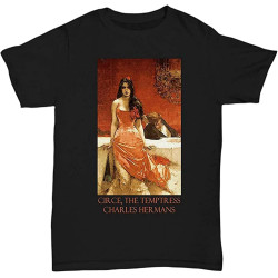 Circe The Temptress by Charles Hermans T-Shirt Black Shirt Men's Top Tee Circe The Temptress by Charles Hermans T-Shirt Black Shirt Men's Top Tee