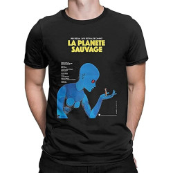 Casual Fantastic Planet La Planete Sauvage T-Shirt Black Shirt Men's Top Tee Casual Fantastic Planet La Planete Sauvage T-Shirt Black Shirt Men's Top Tee