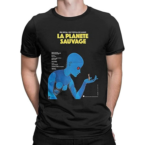 Casual Fantastic Planet La Planete Sauvage T-Shirt Black Shirt Men's Top Tee Casual Fantastic Planet La Planete Sauvage T-Shirt Black Shirt Men's Top Tee