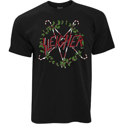 Christmas Xmas Sleigher Alternative Rock Joke Music Parody Santa T-Shirt Black Shirt Men's Top Tee Christmas Xmas Sleigher Alternative Rock Joke Music Parody Santa T-Shirt Black Shirt Men's Top Tee