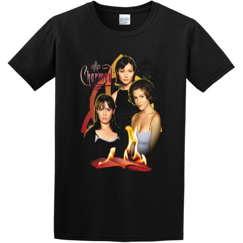 Charmed Three T-Shirt Black Shirt Men's Top Tee Charmed Three T-Shirt Black Shirt Men's Top Tee