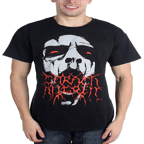 Carach Angren Men's Face T-Shirt Black Shirt Men's Top Tee Carach Angren Men's Face T-Shirt Black Shirt Men's Top Tee