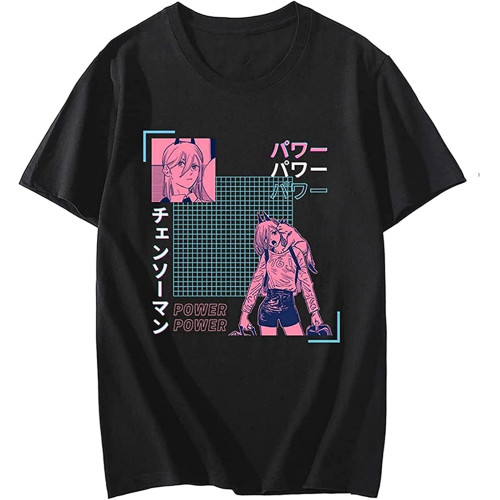 Chainsaw Fashion Manga Gattsu T-Shirt Black Shirt Men's Top Tee Chainsaw Fashion Manga Gattsu T-Shirt Black Shirt Men's Top Tee