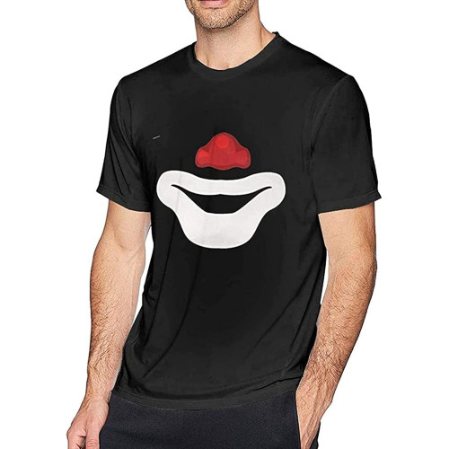 Cepillin Clown T-Shirt Black Shirt Men's Top Tee