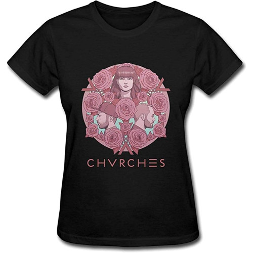 Chvrches The Mother We Share T-Shirt Black Shirt Men's Top Tee Chvrches The Mother We Share T-Shirt Black Shirt Men's Top Tee