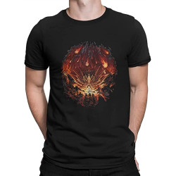 Chrono Trigger Game Men Fire Rains from The Heavens Chronicles of Time T-Shirt Black Shirt Men's Top Tee Chrono Trigger Game Men Fire Rains from The Heavens Chronicles of Time T-Shirt Black Shirt Men's Top Tee