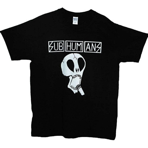 Subhumans T-Shirt Hardcore Anarcho Punk Rock Festival Band Graphic Tee Black