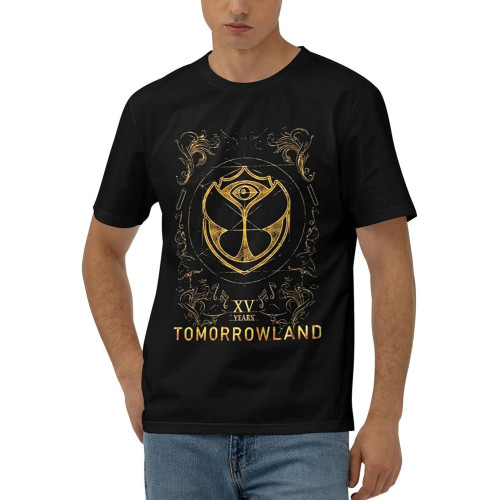 Tomorrowland Electronic Dance Festival Men Cotton Sport Vintage T Shirt Tshirts for Men Black Tomorrowland Electronic Dance Festival Men Cotton Sport Vintage T Shirt Tshirts for Men Black